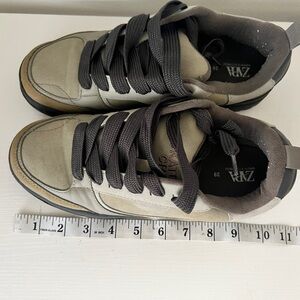 Zara Kids olive green sneakers size 39